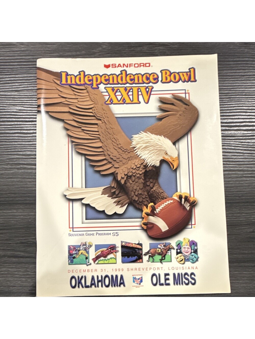 Independence Bowl XXIV 1999 Game Program Oklahoma vs Ole Miss P6